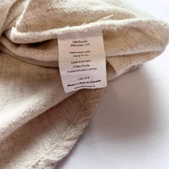 AMANDA MOSS NEALA LINEN BLEND TUNIC TOP IN OATMEAL CREAM - XS - Picture 11 of 11